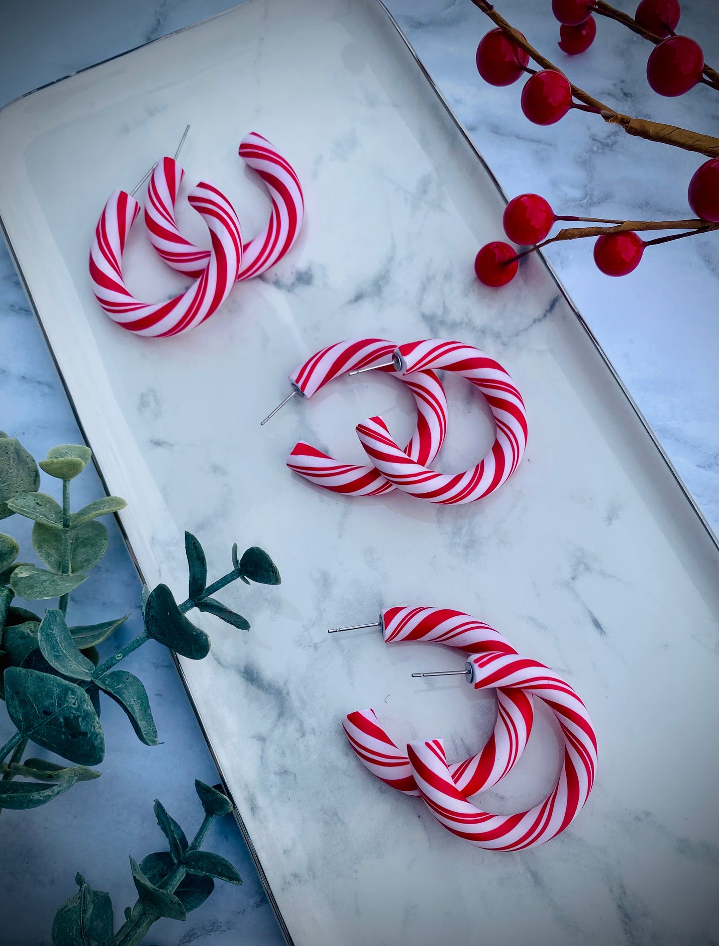 Candy Cane Hoops