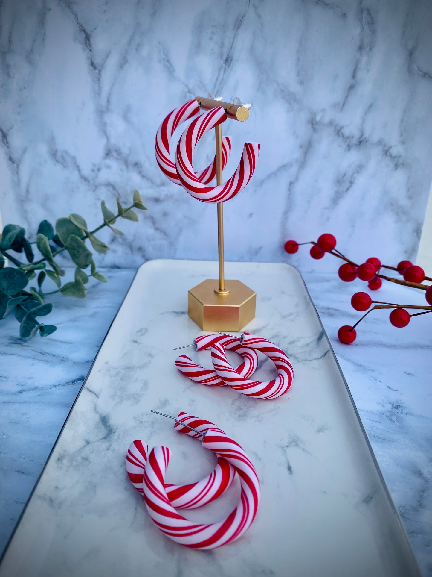 Candy Cane Hoops