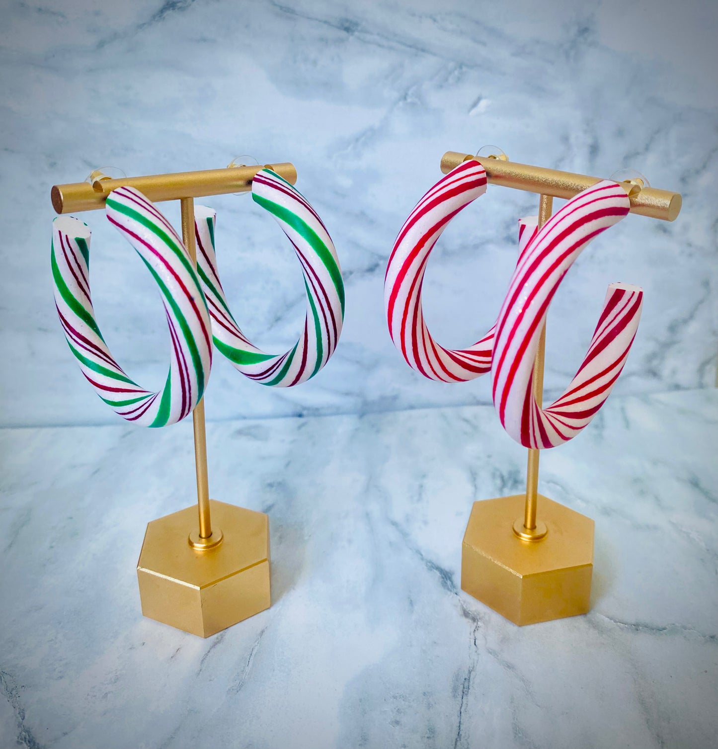 Candy Cane Hoops