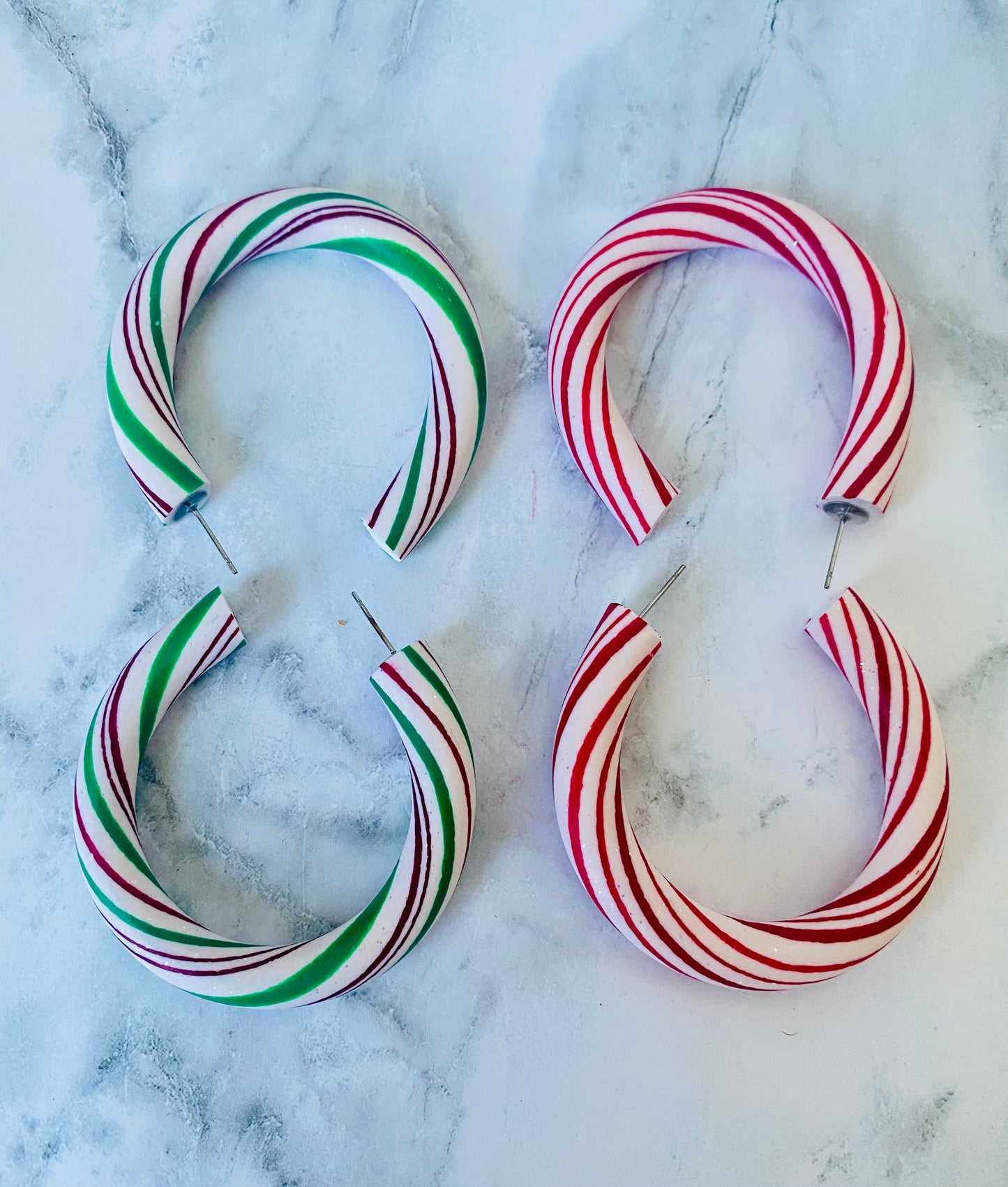 Candy Cane Hoops