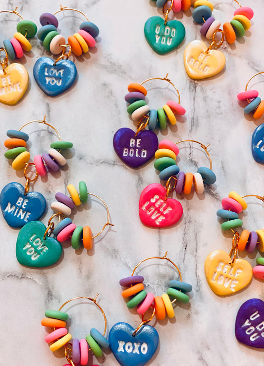 Conversation Heart Candy Hoops