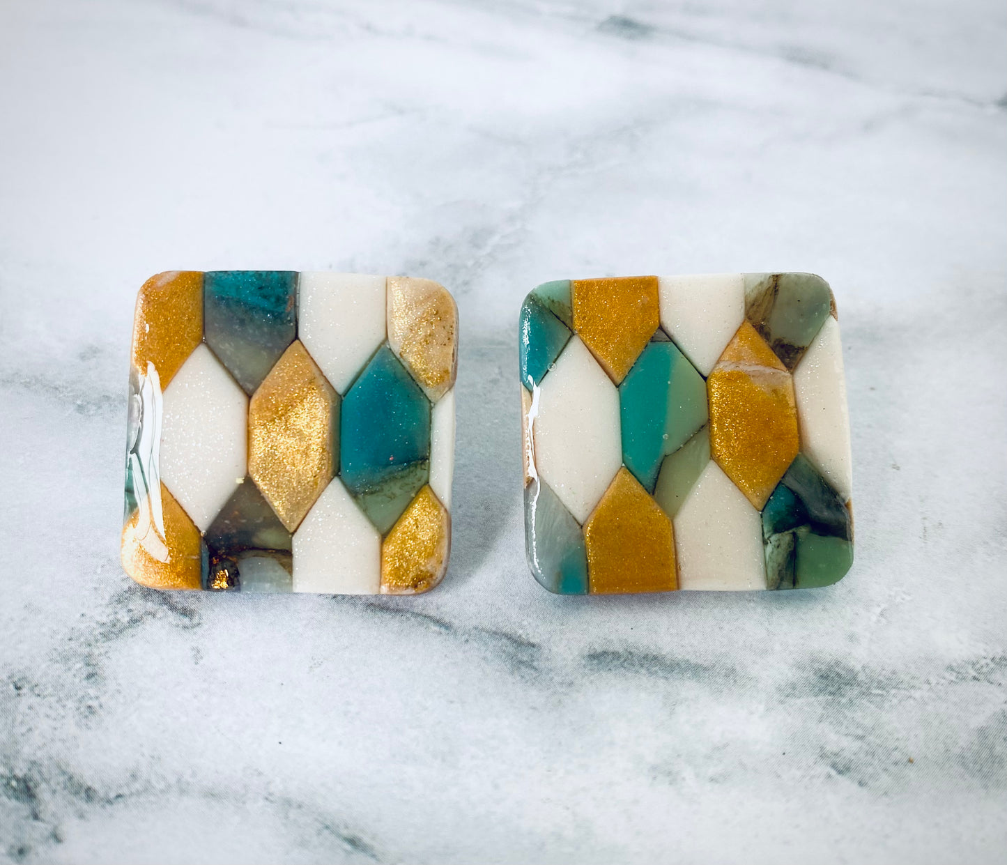 Square Stud: Hex Tile