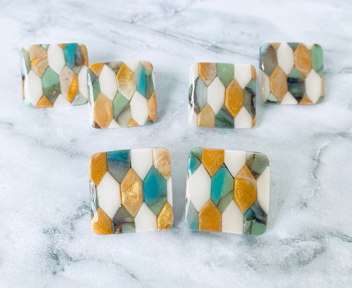 Square Stud: Hex Tile